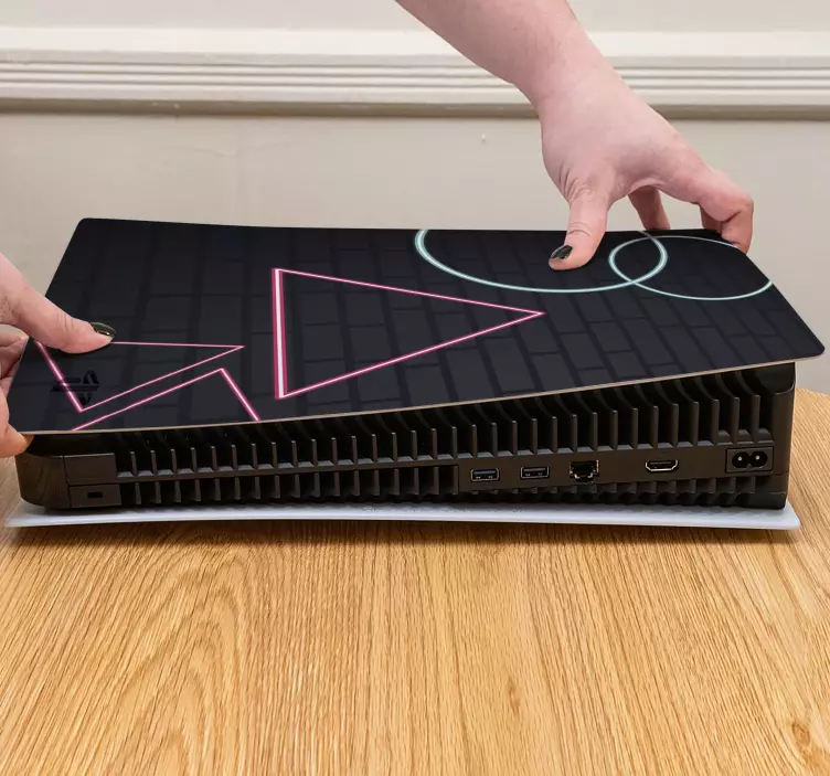 贴纸 ps4 表面几何图形设计 - TenStickers