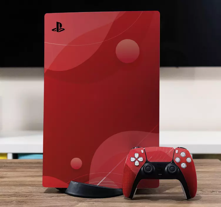 贴纸 ps4 时尚红色设计 - TenStickers
