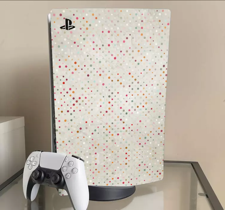 贴纸 ps4 点缀色彩斑斓图案 - TenStickers