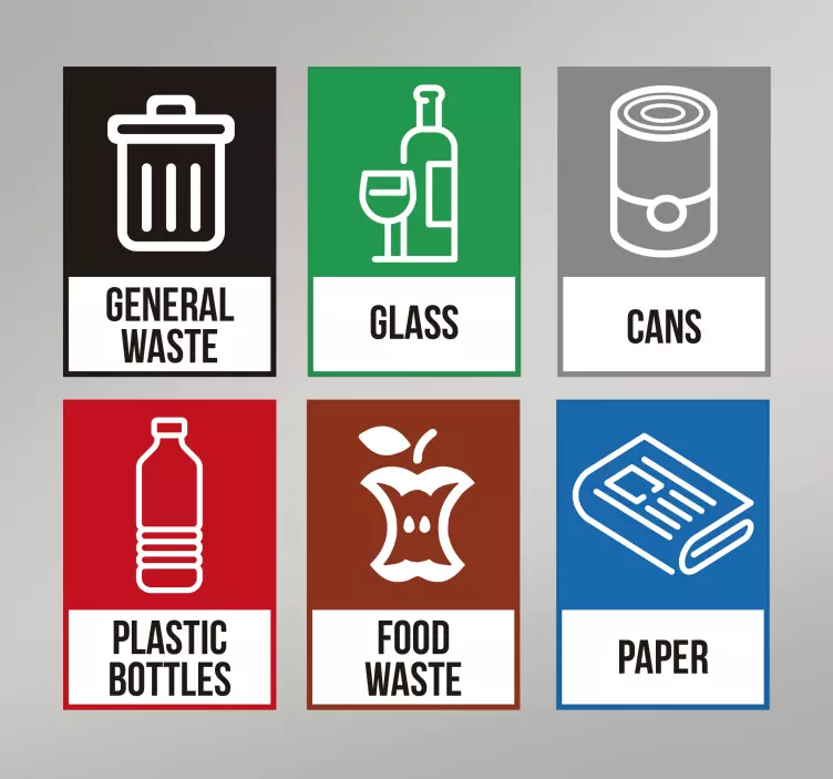 回收通用贴纸 - TenStickers