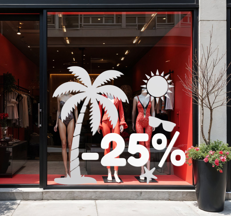 商业贴纸 夏季折扣图标 - TenStickers