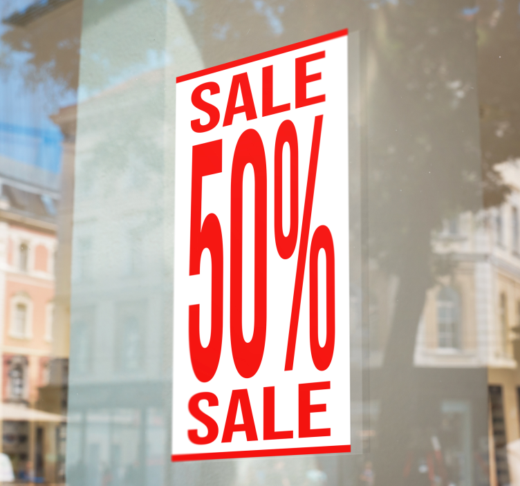 商业贴纸 加长格式折扣 - TenStickers