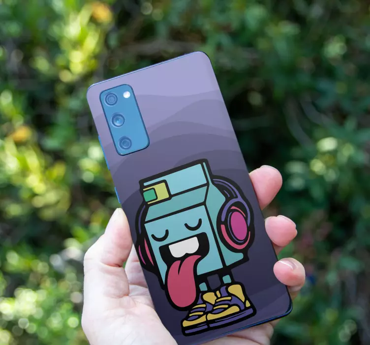 贴纸 三星 机器吐舌头 - TenStickers