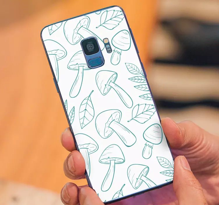 贴纸 三星 蘑菇叶子图案 - TenStickers