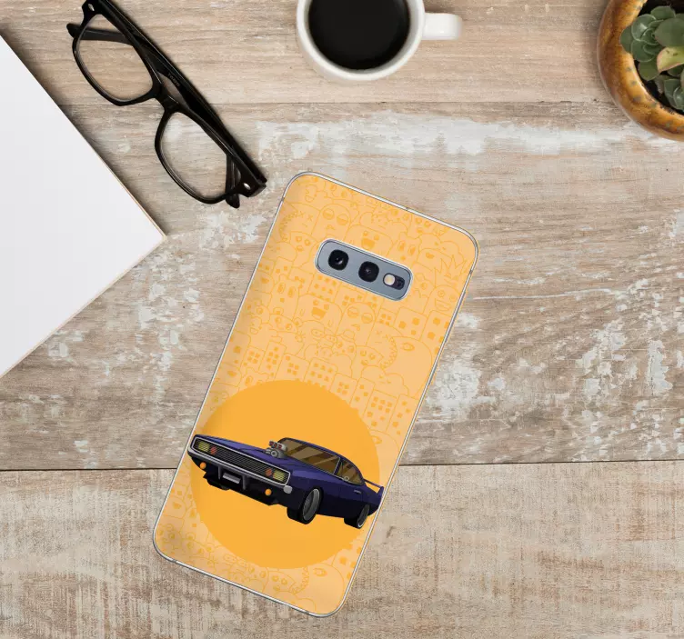 贴纸 三星 充满活力的经典汽车 - TenStickers