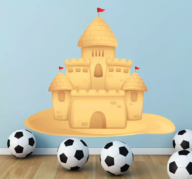 沙堡儿童贴花 - TenStickers