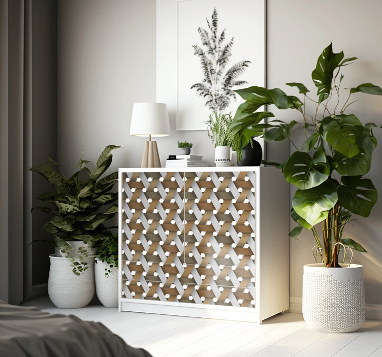 家具贴纸 北歐白木 - TenStickers