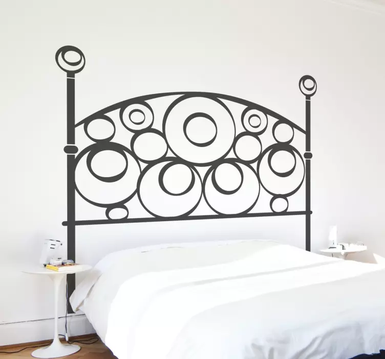 半圆形乙烯基床头贴纸 - TenStickers