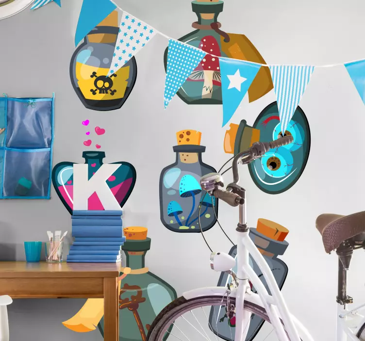 万圣节药水7瓶一套 - TenStickers