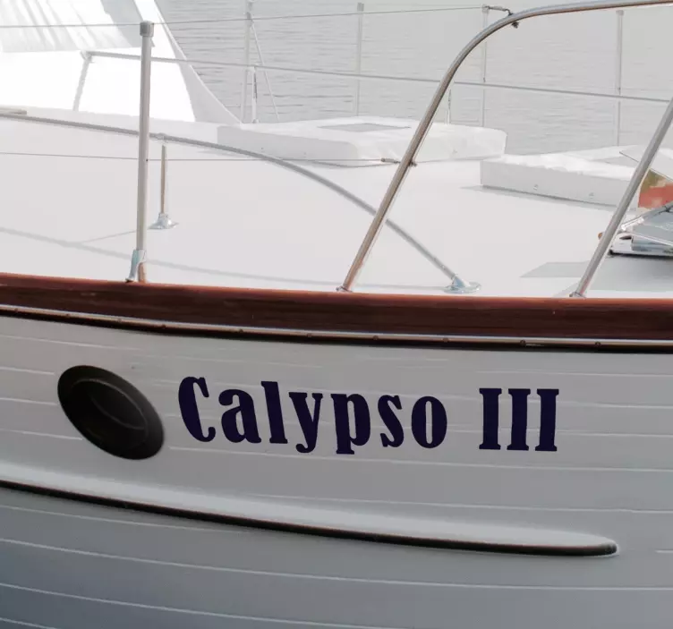 航海墙贴纸 艘船名称艘船名称 - TenStickers