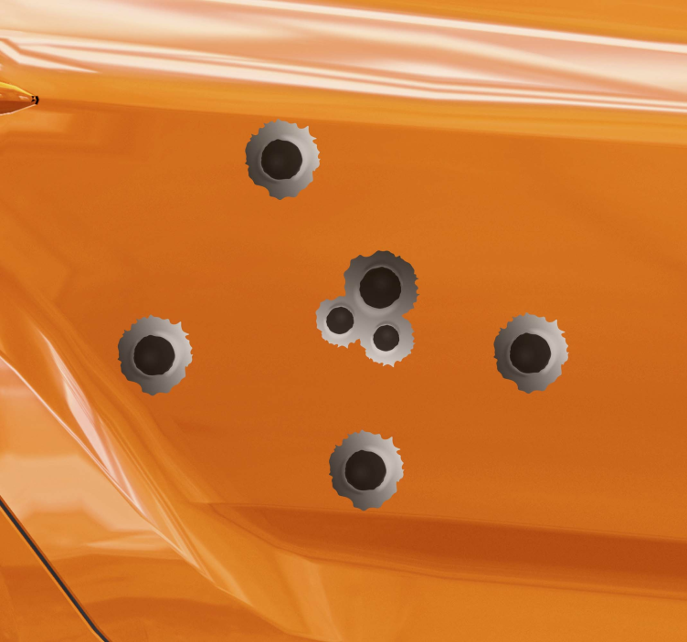 射击效果车贴 - TenStickers