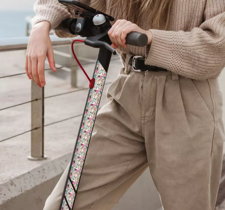 贴纸 滑板车 滑板溅水 - TenStickers