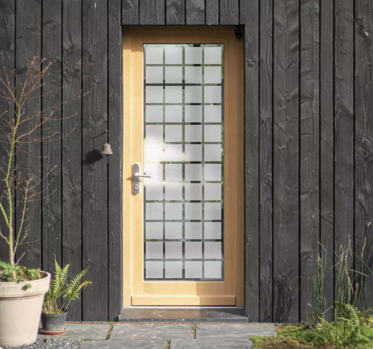 正方形门正方形贴纸 - TenStickers