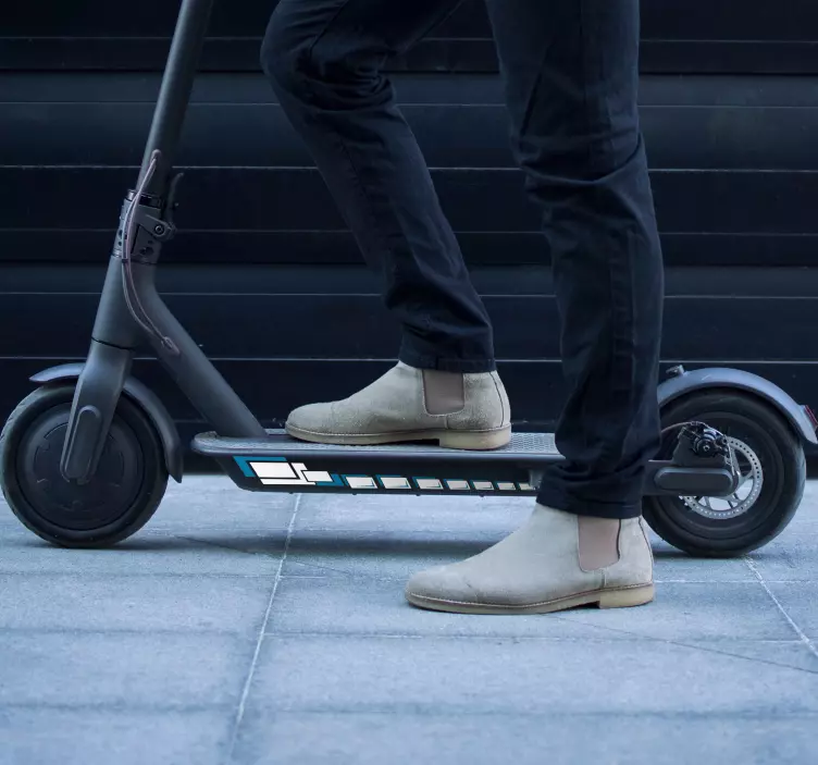 贴纸 滑板车 滑板正方形 - TenStickers