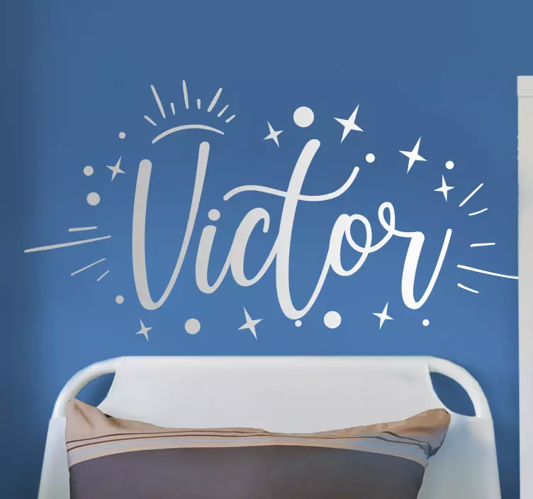 个性化贴花名称的星星 - TenStickers