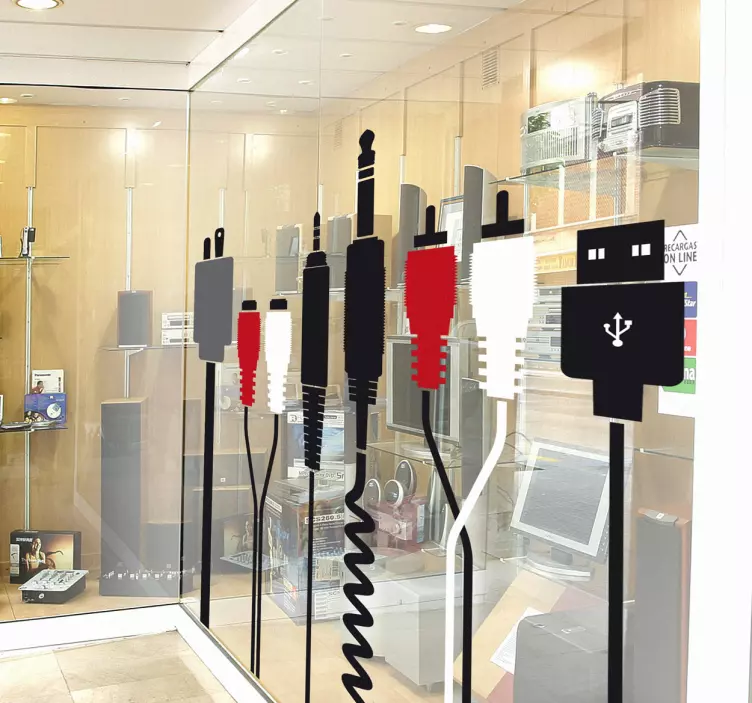 电缆商店的贴纸 - TenStickers