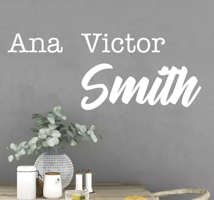 文字贴纸 定制名称生成 - TenStickers