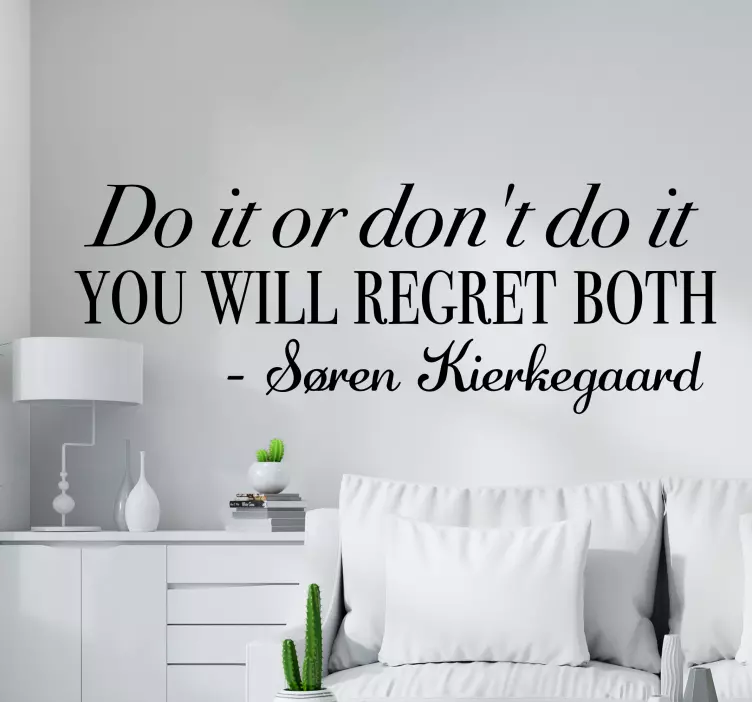 文字贴纸 鼓舞人心的生活选择 - TenStickers