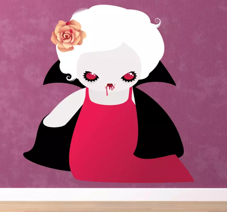 口渴的吸血鬼孩子贴图 - TenStickers