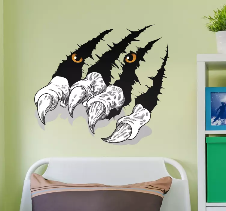 老虎的爪子汽车贴纸 - TenStickers