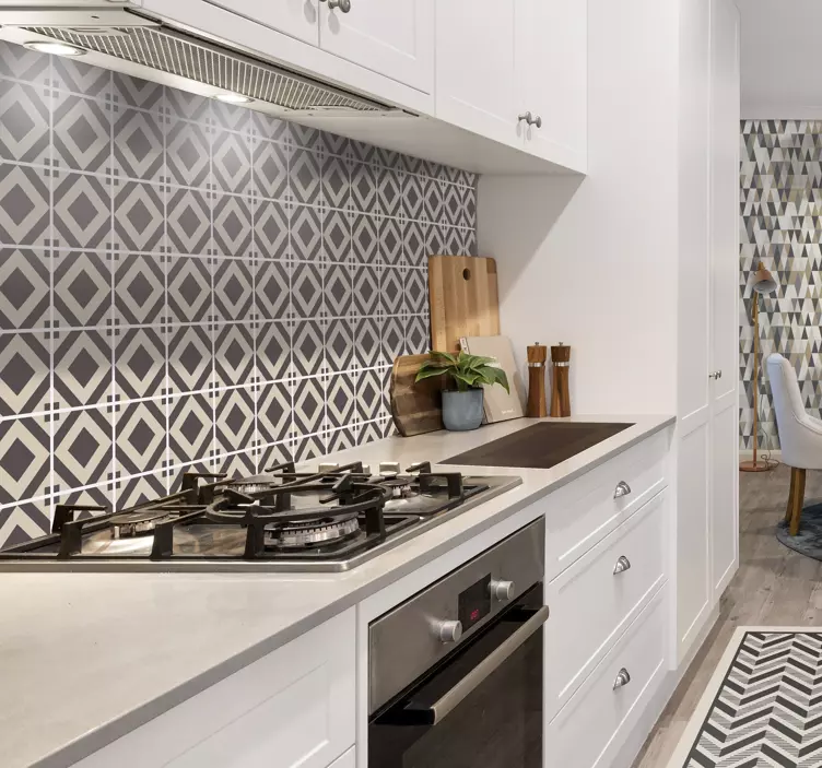 贴膜贴纸几何钻石图案 - TenStickers