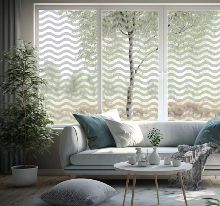 贴纸 透明的波浪 - TenStickers