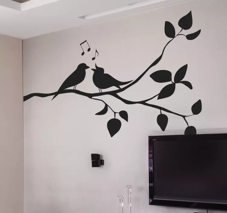 树枝与鸟墙贴 - TenStickers