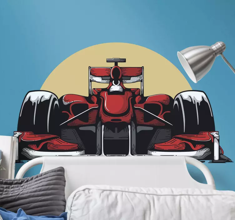 车辆主题贴纸 赛车前部 - TenStickers