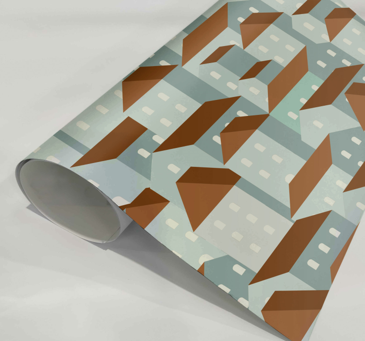 家具贴纸 村落插圖 - TenStickers