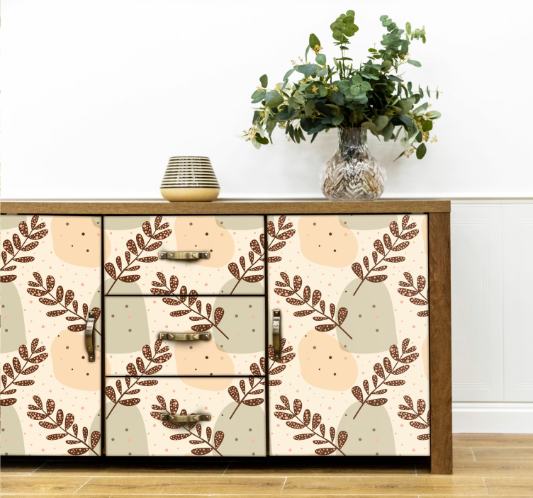 自然墙贴美学粉色枝条 - TenStickers