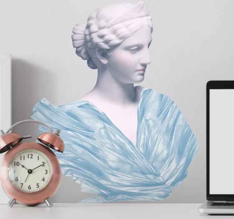 动物贴画 古典女性半身像 - TenStickers