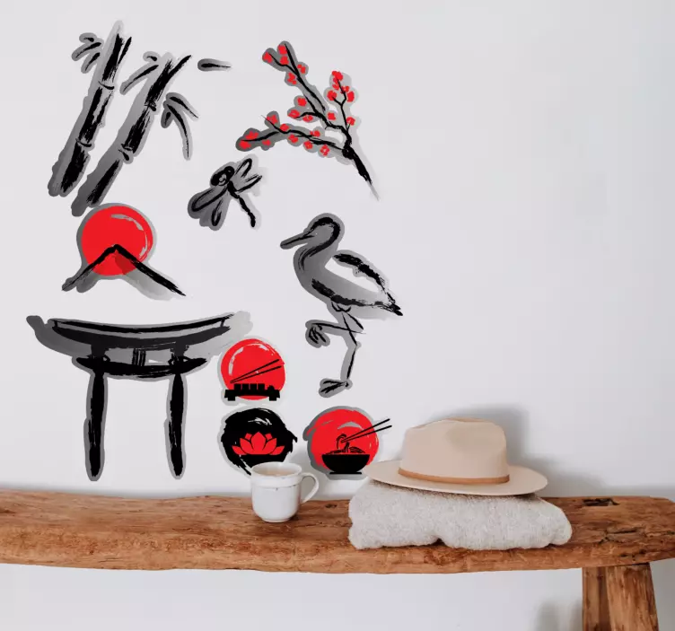 宗教墙贴宁静自然元素 - TenStickers