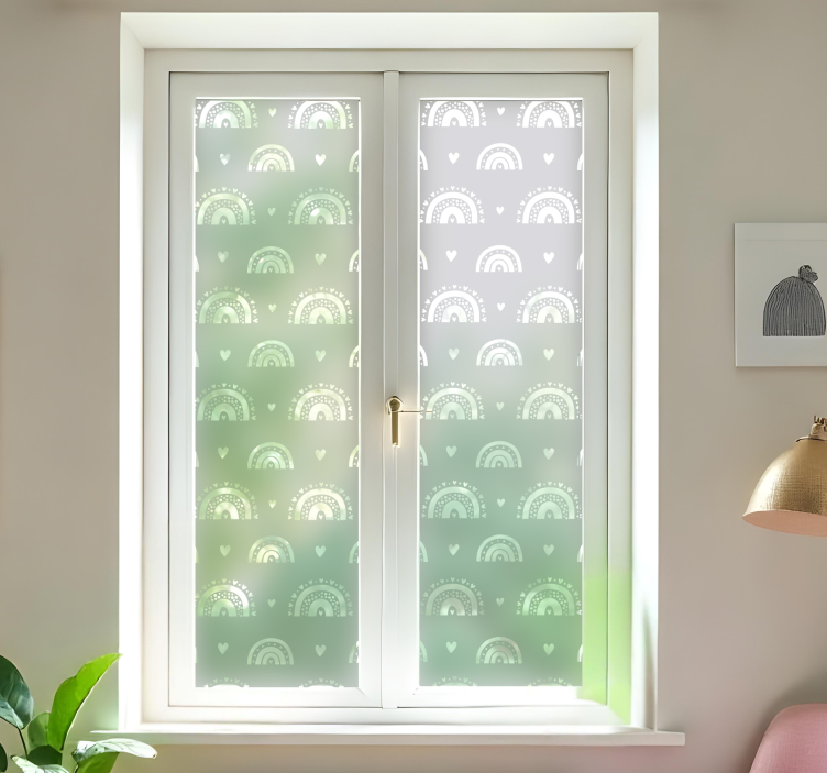 贴纸展现波西米亚风格的彩虹 - TenStickers