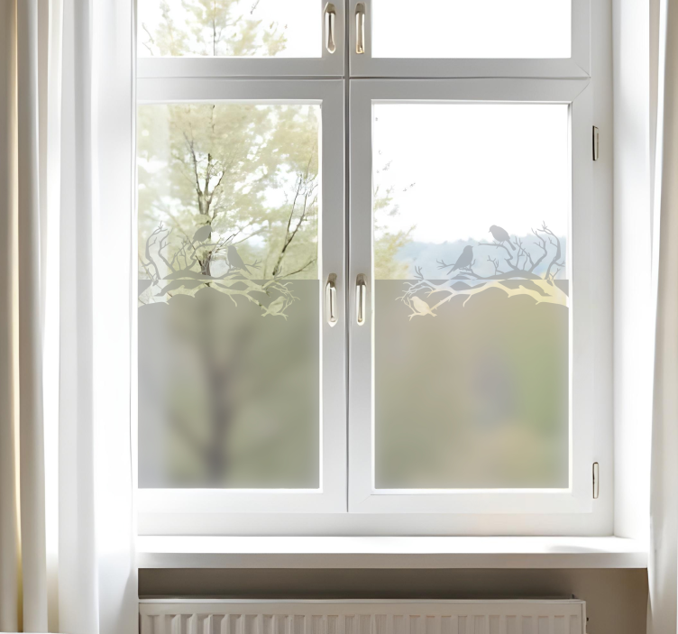 贴纸装饰树枝与鸟儿 - TenStickers