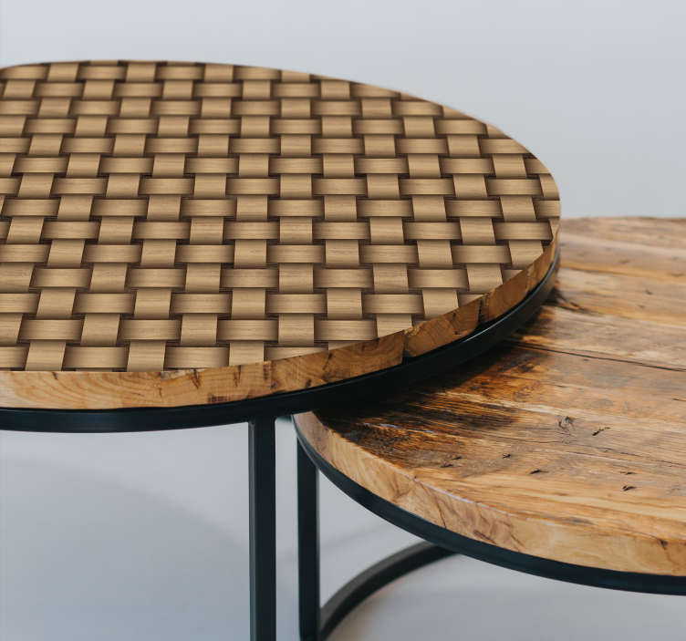 家具贴纸 木材交織 - TenStickers