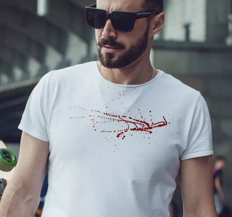 染血的万圣节衬衫 - TenStickers