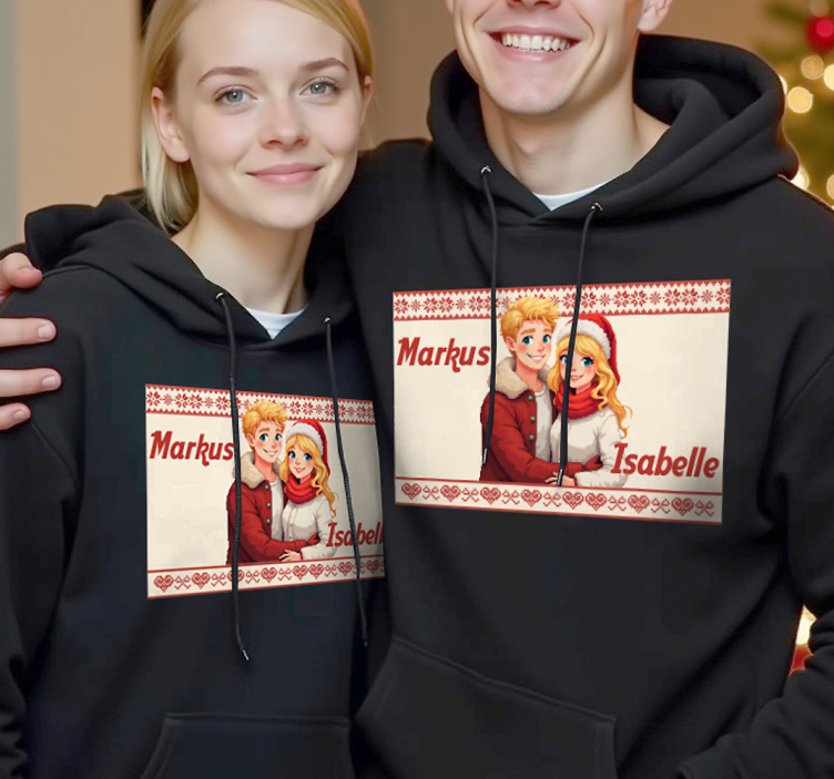 双件T恤 你和我永远可个性化 - TenStickers