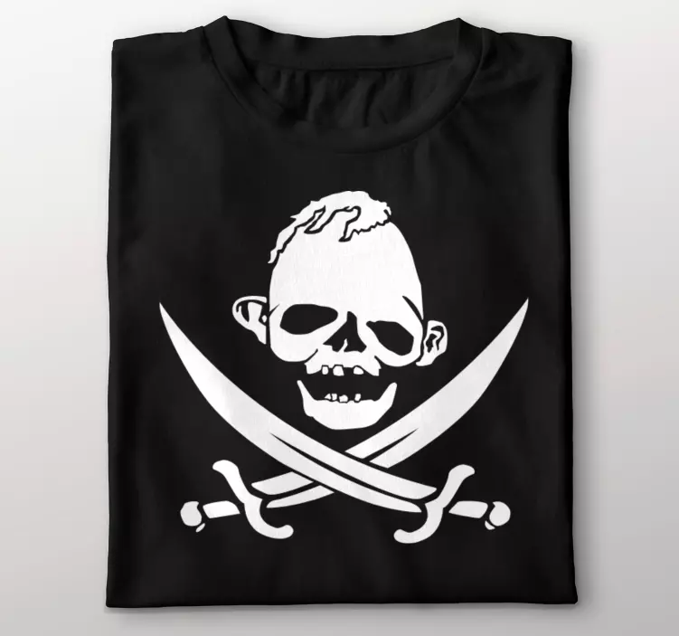 海盗树懒定制t恤 - TenStickers
