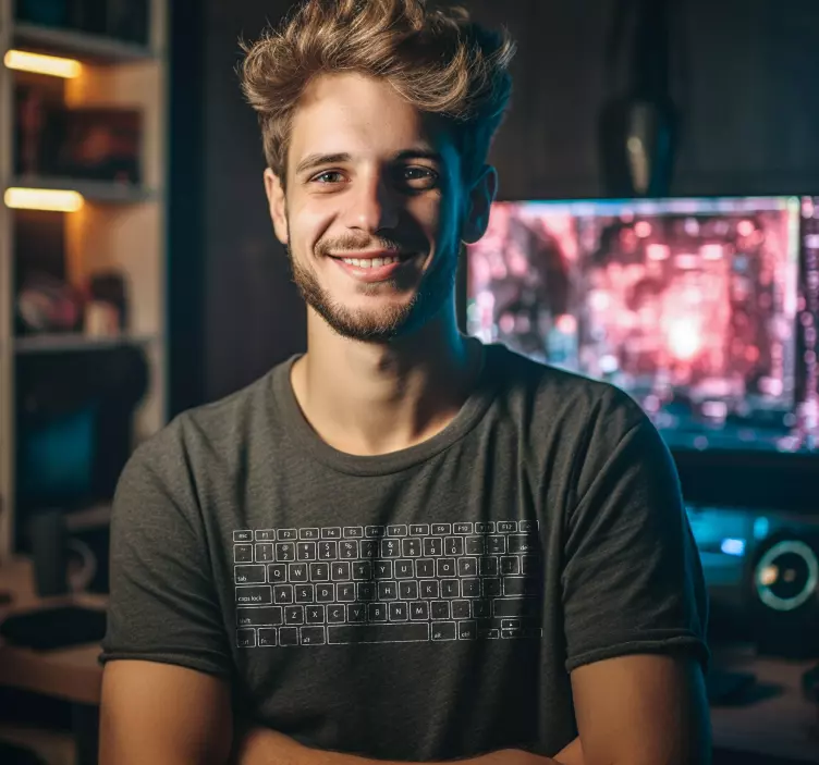 T恤衫 键盘键 - TenStickers