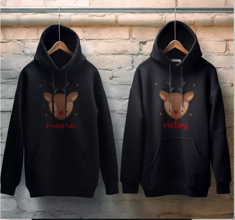 圣诞T恤 自定制的圣诞驯鹿 - TenStickers