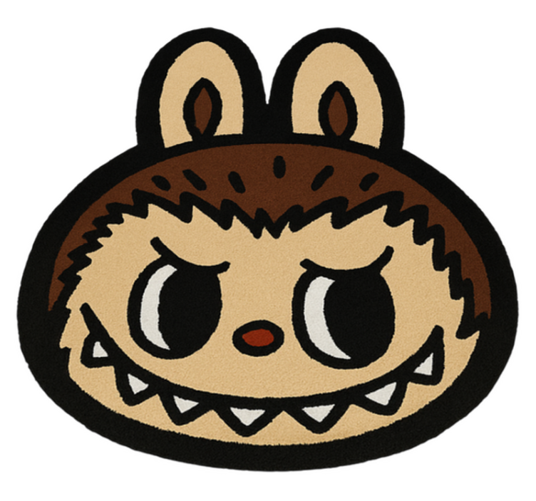 乙烯基地毯 经典棕色拉布布 - TenStickers