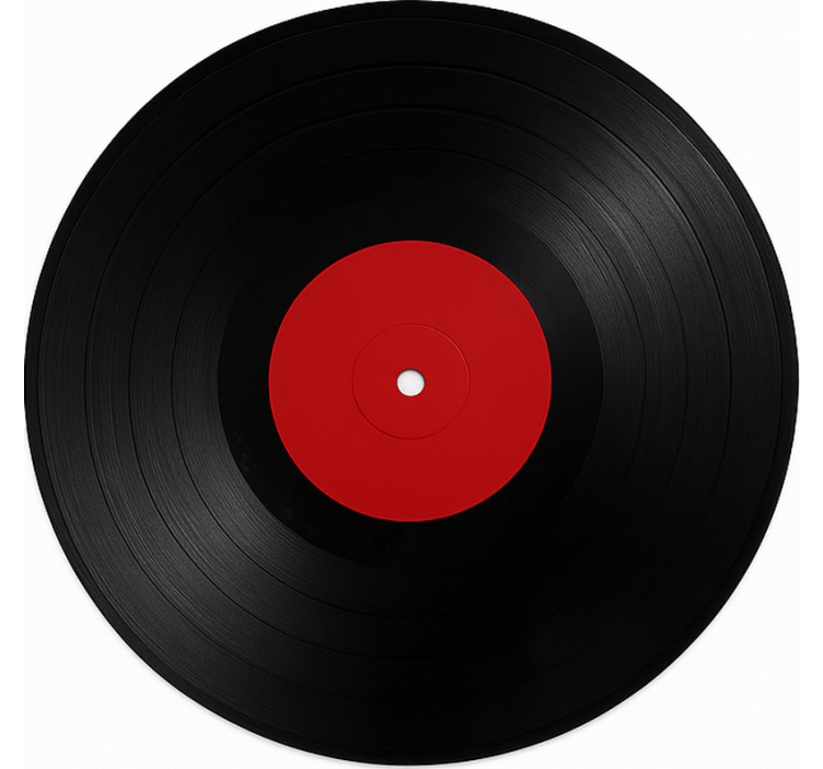 乙烯基地毯饭厅 巨型黑胶唱片 - TenStickers