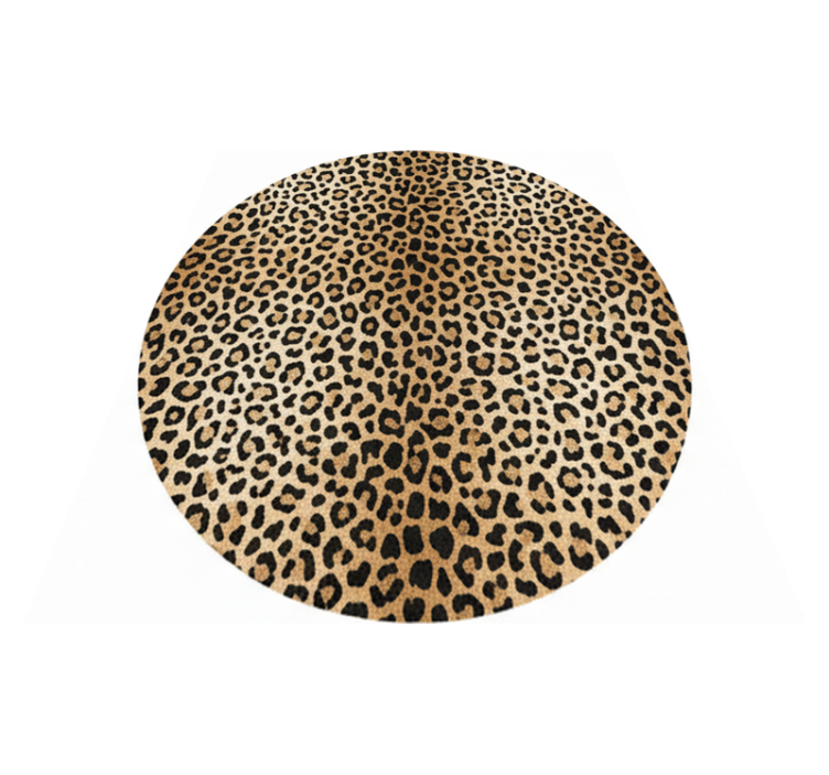 乙烯基地毯客厅豹子纹设计 - TenStickers