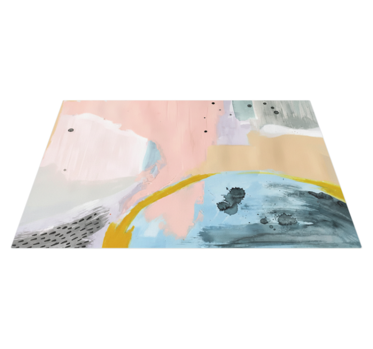 乙烯基地毯客厅 彩色艺术 - TenStickers