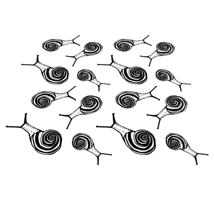 乙烯基地毯动物蜗牛组合 - TenStickers