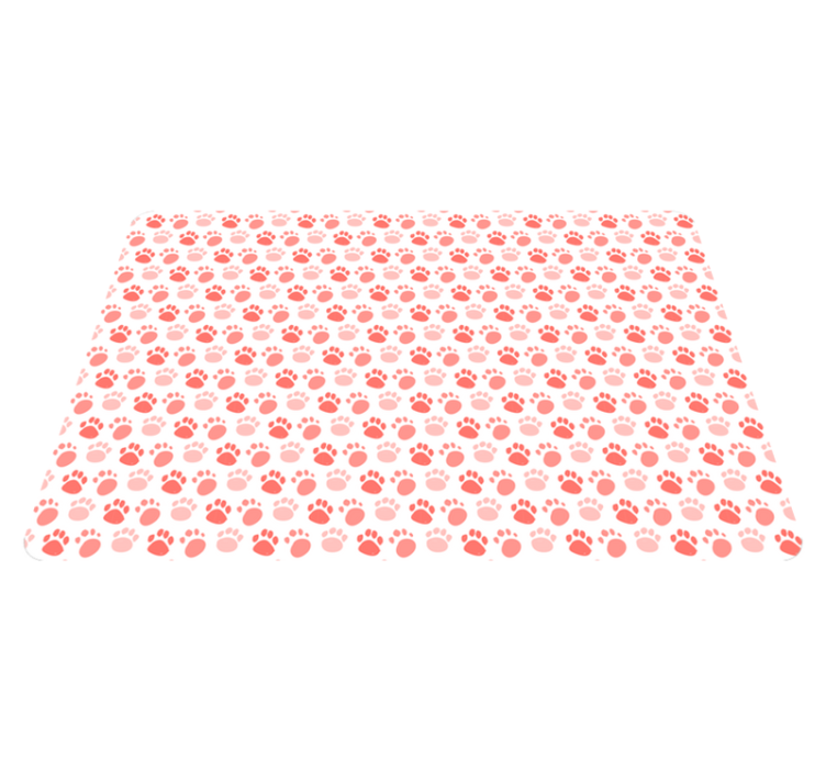 乙烯基地毯动物狗步足迹 - TenStickers