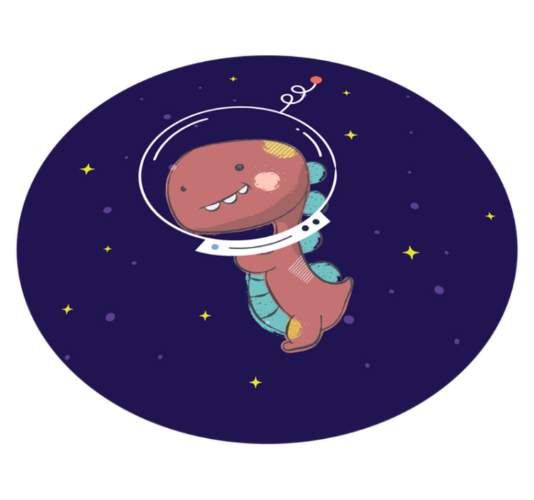 乙烯基地毯动物太空霸王龙 - TenStickers