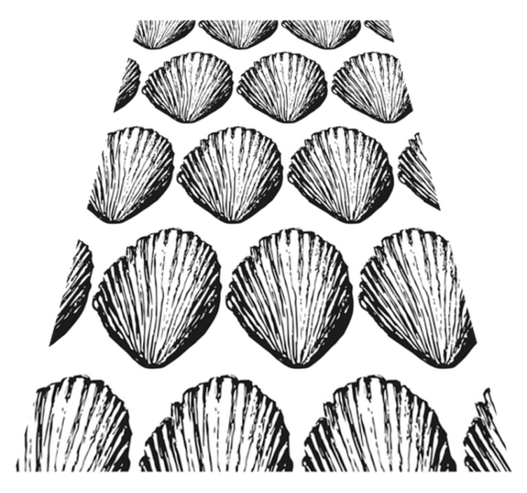 乙烯基地毯动物复古海贝壳图案 - TenStickers