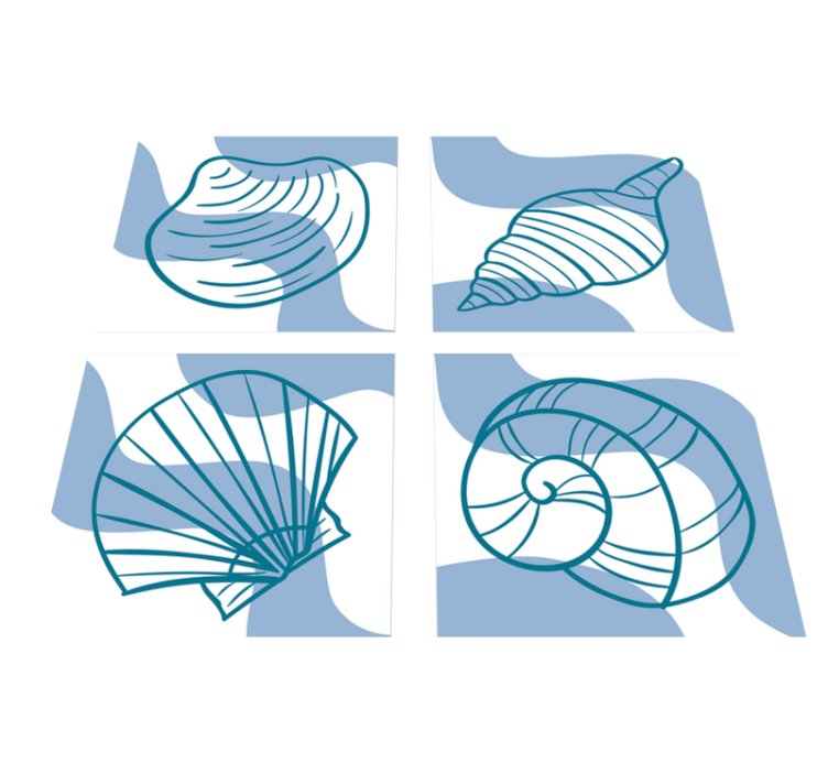 乙烯基地毯动物贝壳图案 - TenStickers