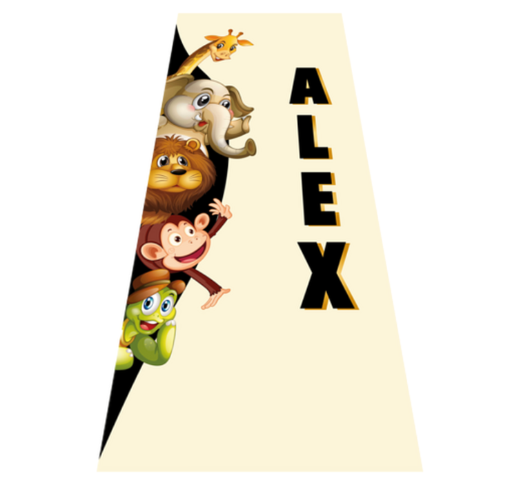 乙烯基地毯动物3d可爱动物 - TenStickers